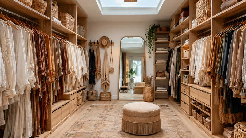 Dressing bohème : organiser vêtements et accessoires