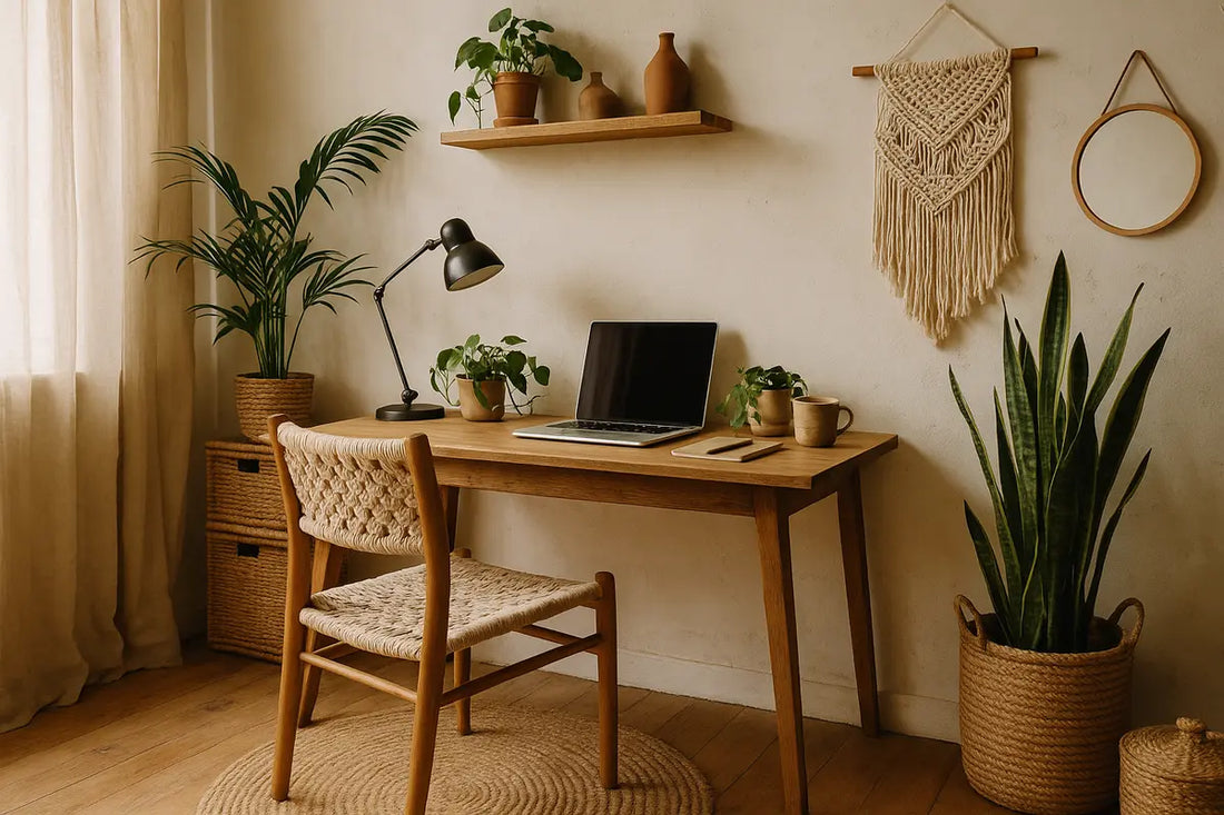 Bureau style bohème chic