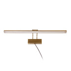 Applique murale dorée LED orientable en métal brossé – 60 cm