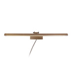 Applique murale dorée LED orientable en métal brossé – 60 cm