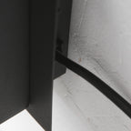 Applique murale noire en métal avec chargeur sans fil et ports USB