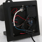 Applique murale noire en métal avec chargeur sans fil et ports USB