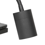 Applique murale noire en métal avec chargeur sans fil et ports USB