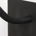 Applique murale noire en métal avec chargeur sans fil et ports USB