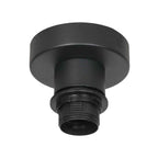 Plafonnier ajouré en bambou naturel avec base noire – Ø40 cm
