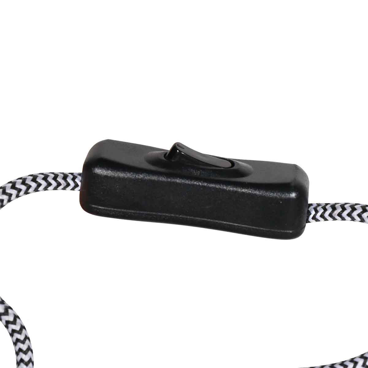 Applique murale bambou et métal noir avec bras pivotant – Ø30 cm