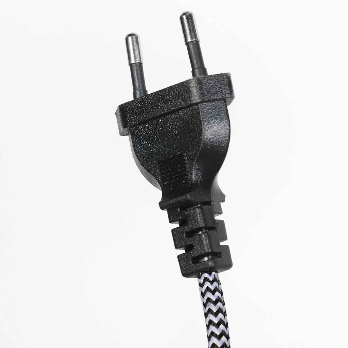 Applique murale bambou et métal noir avec bras pivotant – Ø30 cm