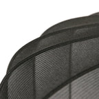 Suspension ovale en maille noire ampoule vintage visible – Ø60 cm