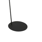 Lampadaire en métal noir bras déporté abat-jour écru – H173 cm