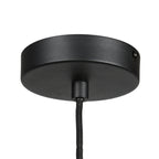 Suspension en verre fumé noir forme goutte pour cuisine ou salle à manger – Ø22,5 cm