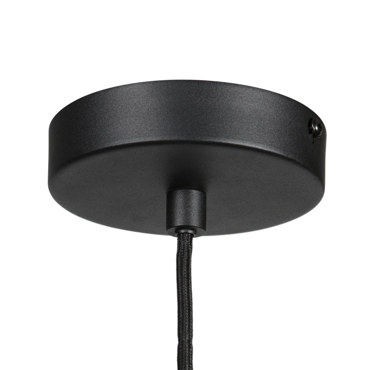Suspension en verre fumé noir forme goutte pour cuisine ou salle à manger – Ø22,5 cm