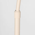 Lampadaire arc en rotin tressé crème avec abat-jour rond – H240 cm