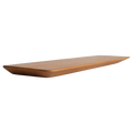 Étagère murale en teck massif naturel flottante – 60x16 cm