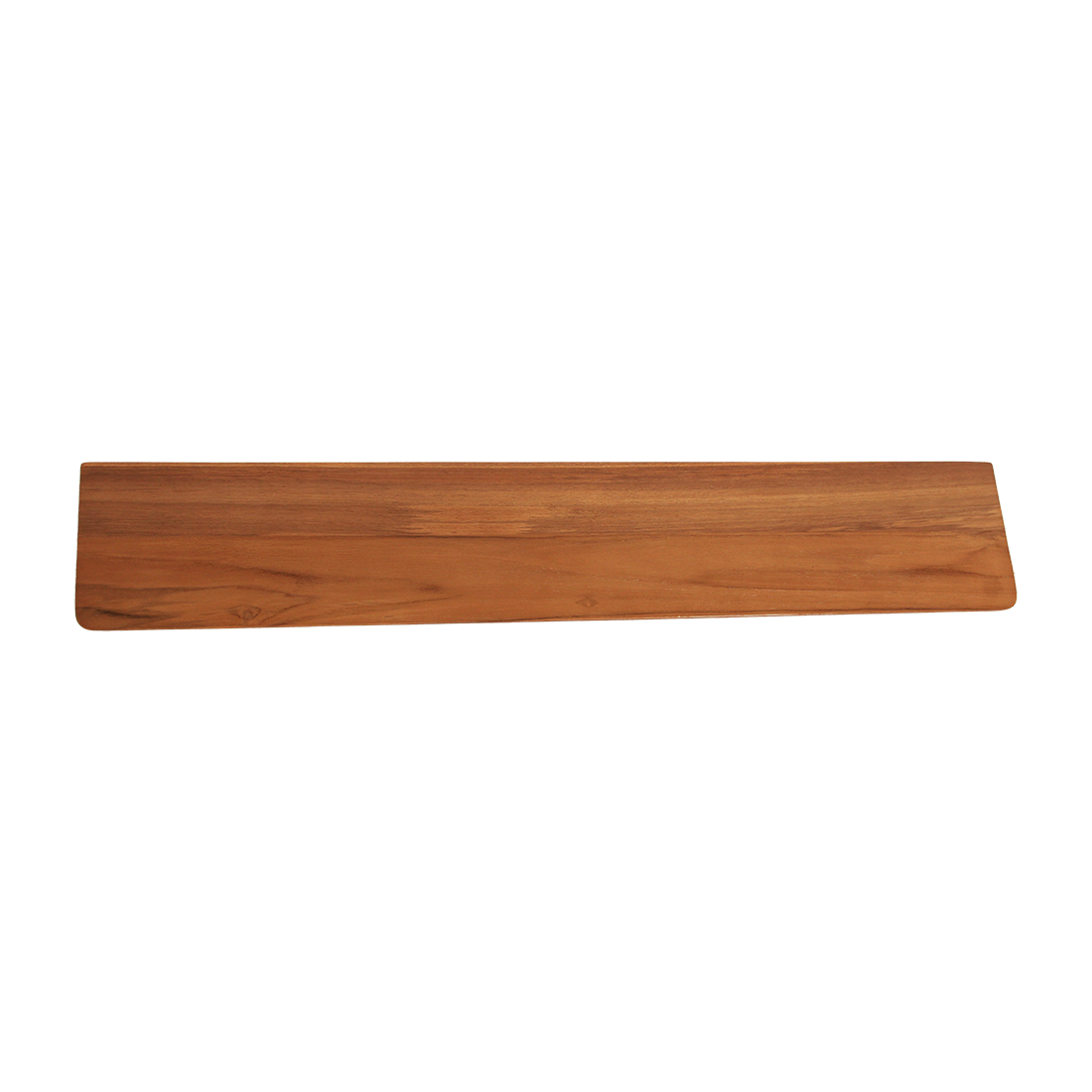 Étagère murale en teck massif effet flottant bois naturel – 90x16 cm