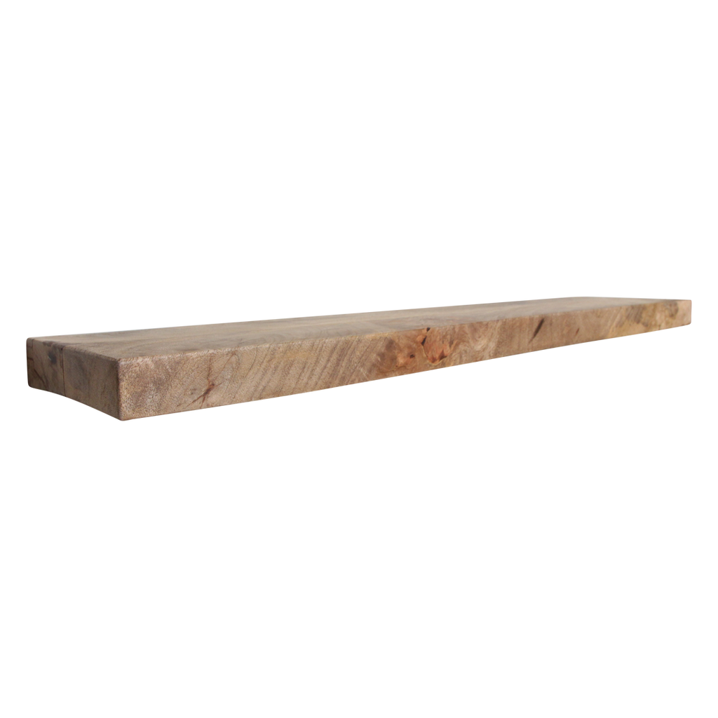 Étagère murale flottante bois manguier naturelle – 80x18 cm