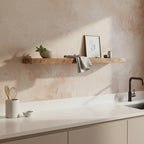 Étagère murale flottante bois manguier naturelle – 80x18 cm