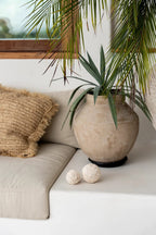 Boule déco en coquillages blancs – Ø9 cm