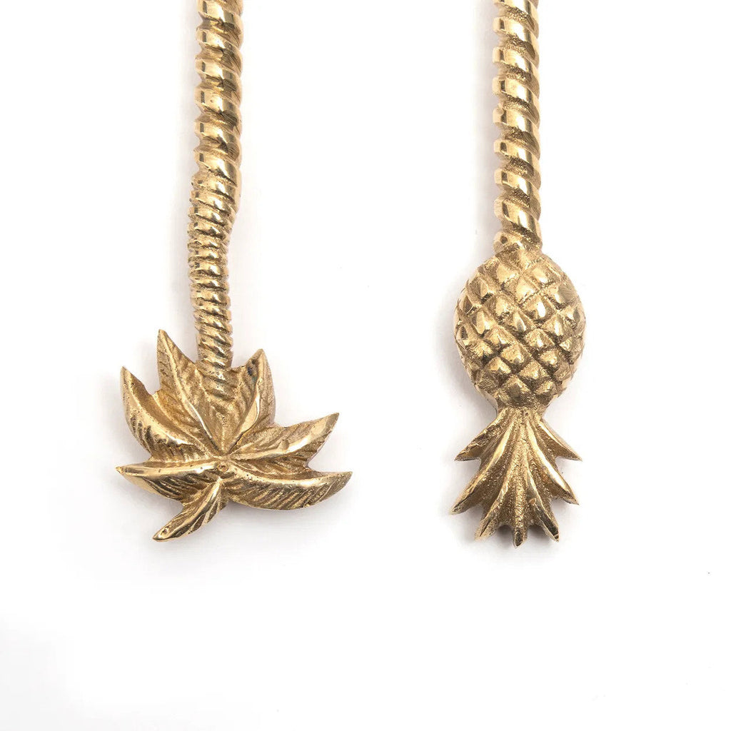 La fourchette en or avec ananas