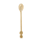 Cuillère longue en laiton doré motif ananas