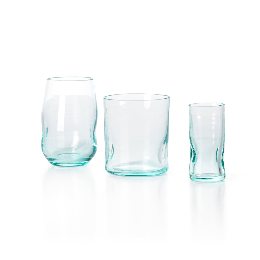 Verre à shot en verre recyclé naturel 9 cm