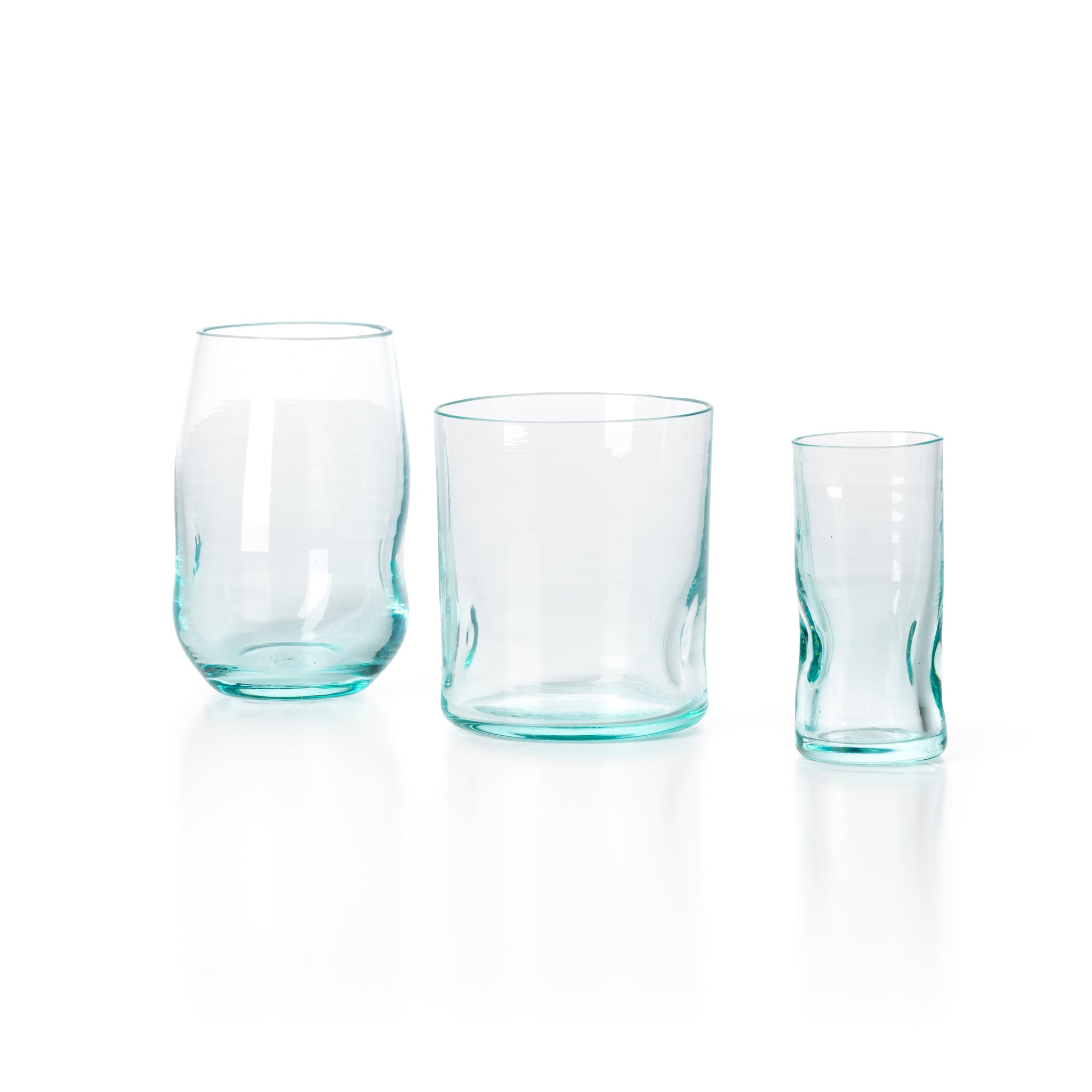 Verre à shot en verre recyclé naturel 9 cm