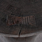 Table d'appoint en bois massif couleur ébène pour salon – Ø50 cm
