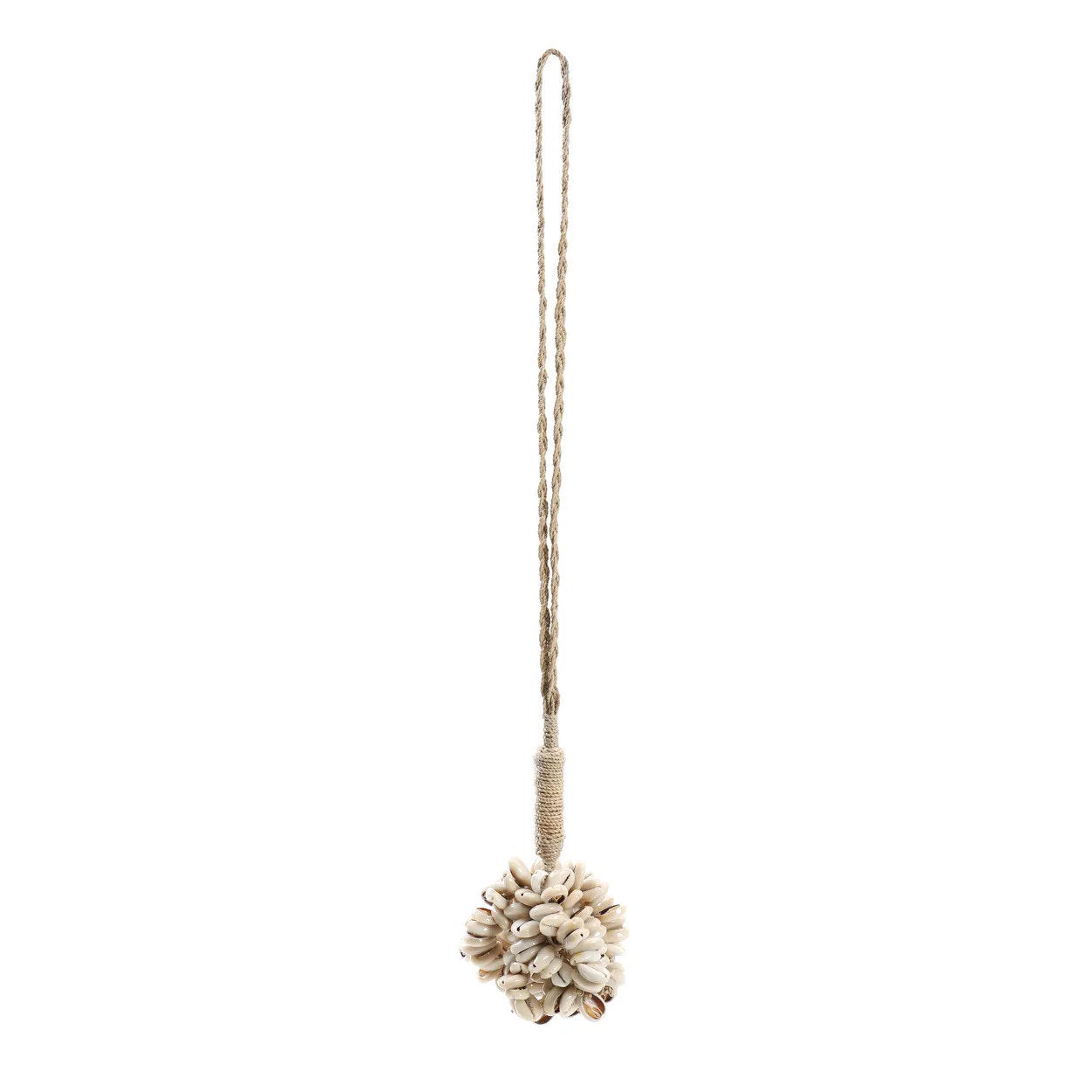 Suspension coquillages et corde - 60 cm