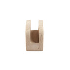 Porte-serviettes de table en pierre naturelle forme arche beige
