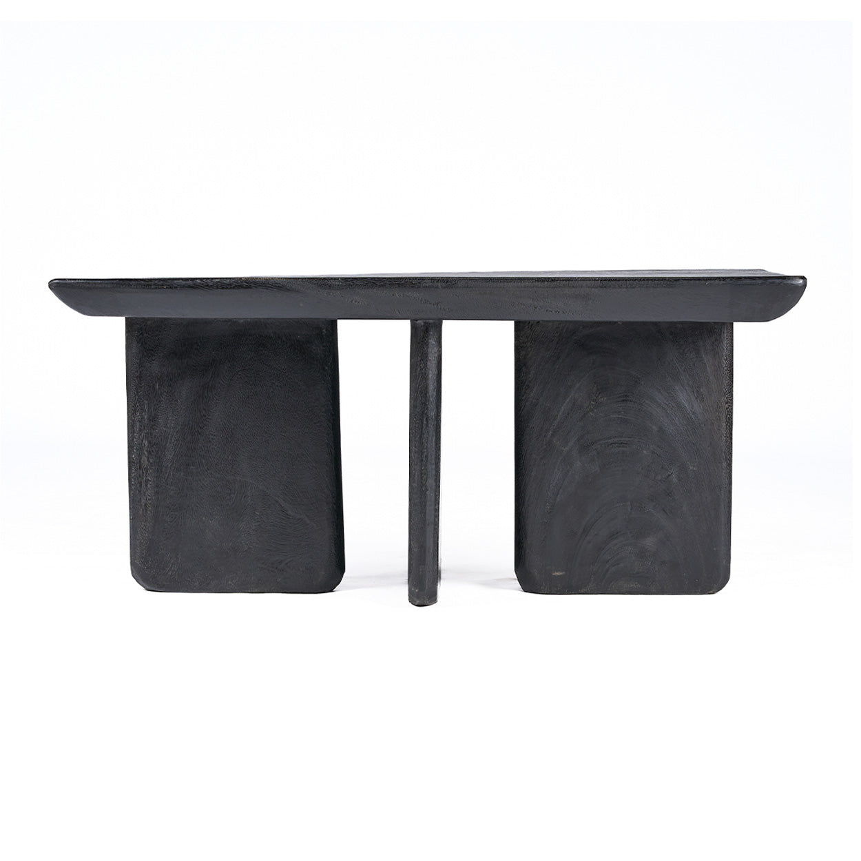 Table basse rectangulaire bois de manguier noir – 100x50 cm