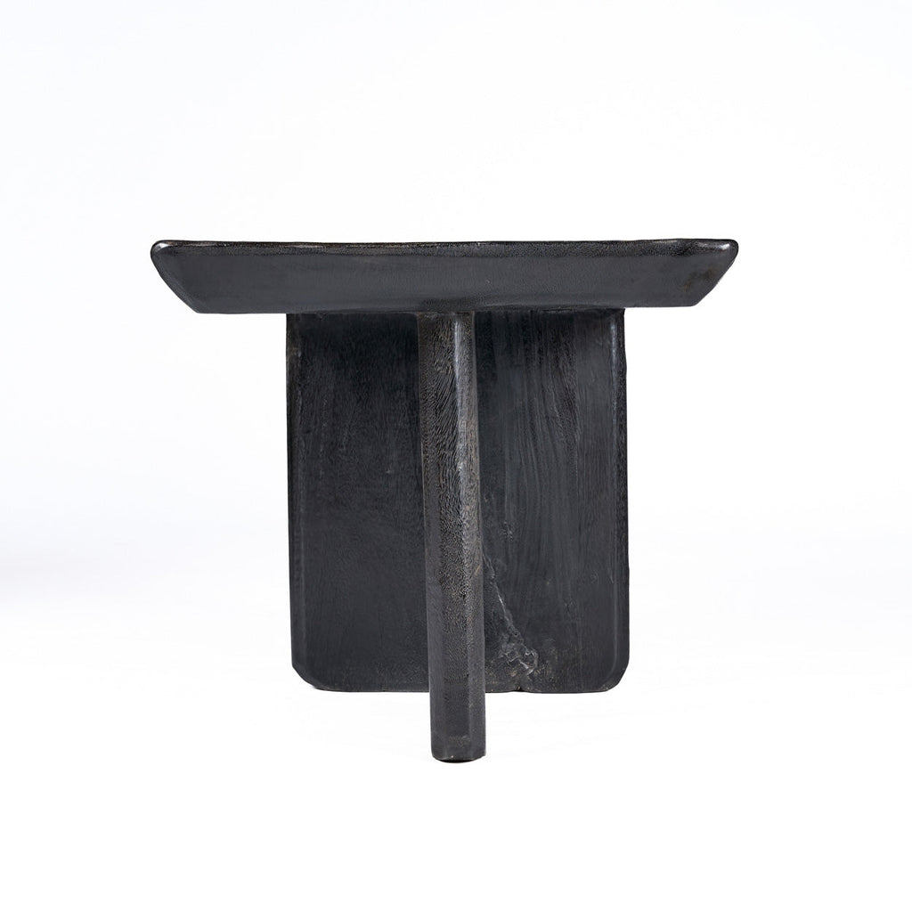 Table basse rectangulaire bois de manguier noir – 100x50 cm