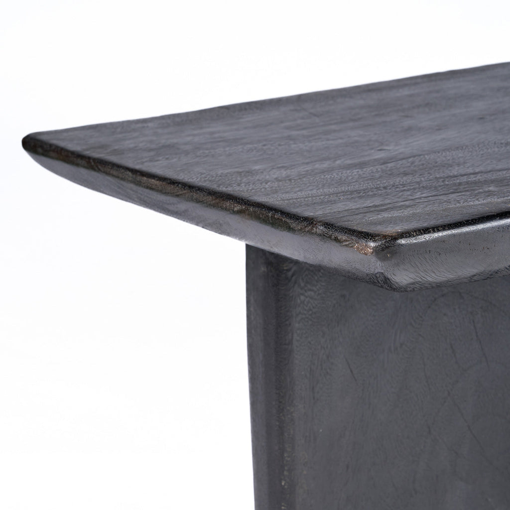 Table basse rectangulaire bois de manguier noir – 100x50 cm