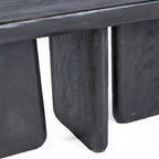 Table basse rectangulaire bois de manguier noir – 100x50 cm
