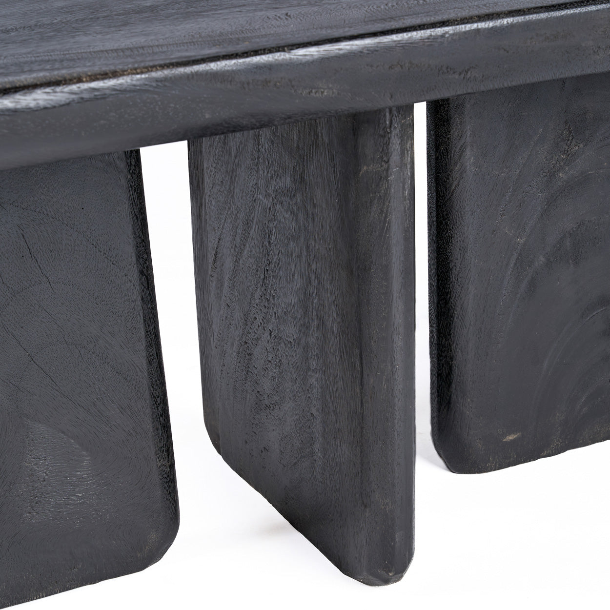 Table basse rectangulaire bois de manguier noir – 100x50 cm