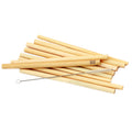 Pailles réutilisables en bambou naturel avec brosse de nettoyage – Lot de 10