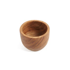 Coquetier en racine de teck naturel 5 cm artisanal