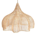 Suspension XXL en rotin naturel tressé ajouré – 150x100 cm