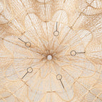 Suspension XXL en rotin naturel tressé ajouré – 150x100 cm