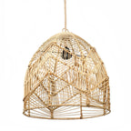 Suspension dôme en rotin tressé naturel – Ø40 cm