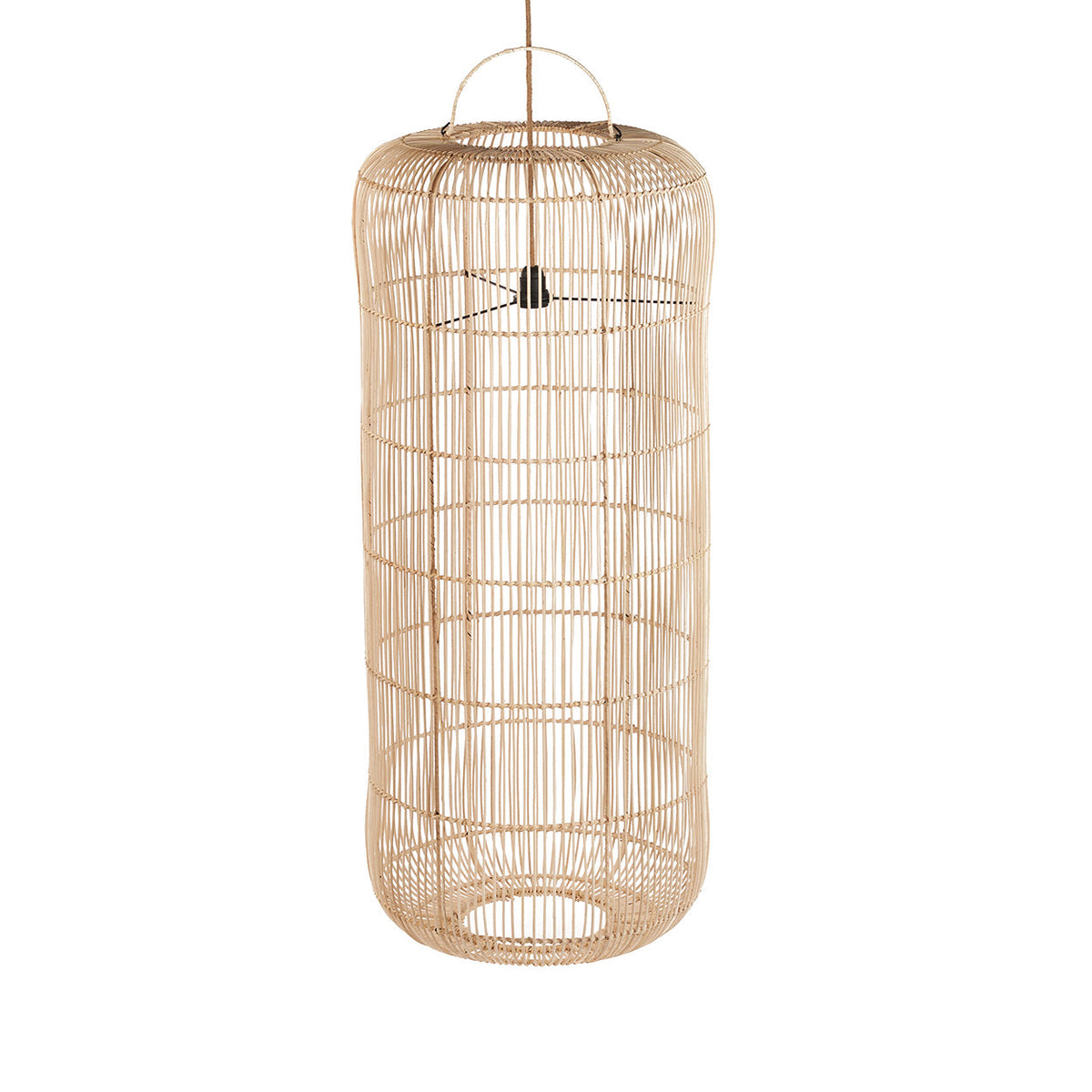 Suspension XL en rotin naturel fabriquée à la main – 50 cm