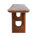 Banc salle à manger bois manguier bords arrondis – 180x35 cm