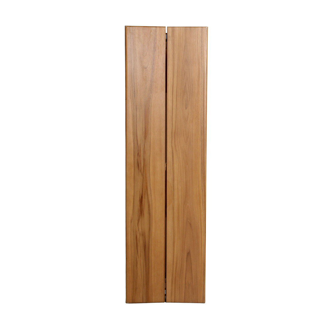 Banc en teck élégant beige intérieur extérieur – 120x35 cm