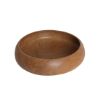Coupe décorative ronde en teck massif finition lisse – Ø30 cm