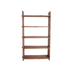 Étagère en bois recyclé marron à montants épais – 100x37 cm