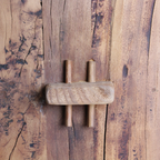 Étagère en bois recyclé marron à montants épais – 100x37 cm
