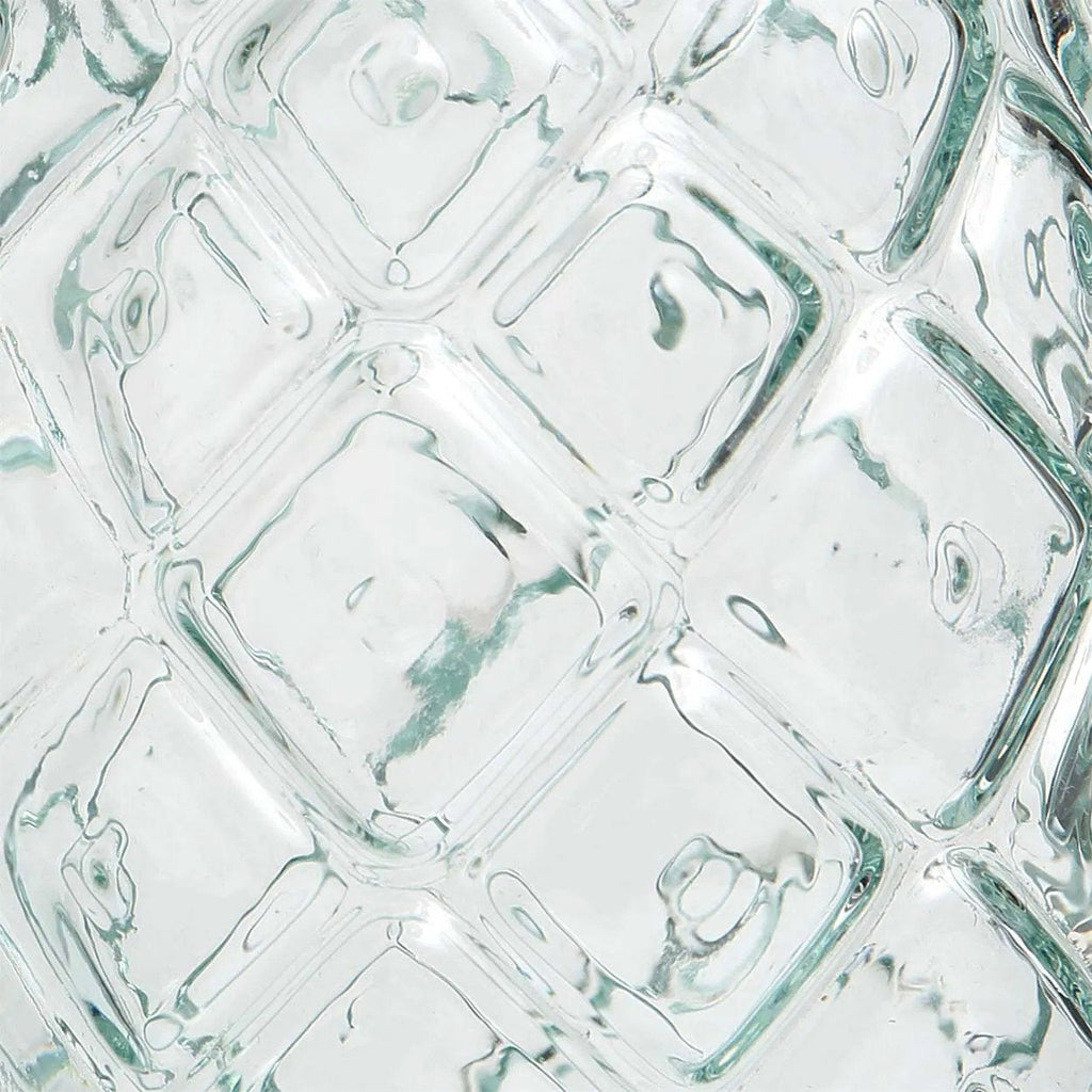 Verre à ananas en verre recyclé – Bleu profond – H15 cm