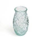Verre à ananas en verre recyclé – Bleu profond – H15 cm