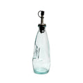 Bouteille en verre transparent bouchon métal pour huile d’olive – H23 cm