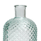 Vase en verre recyclé bleu 28 cm