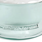Vase en verre recyclé bleu 28 cm