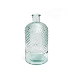 Vase décoratif en verre recyclé motif losange – H22 cm
